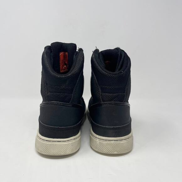 Harley Davidson Vardon Sneaker Womens 6.5 Black Hi-Top Riding Shoe D87175 - Picture 3 of 9